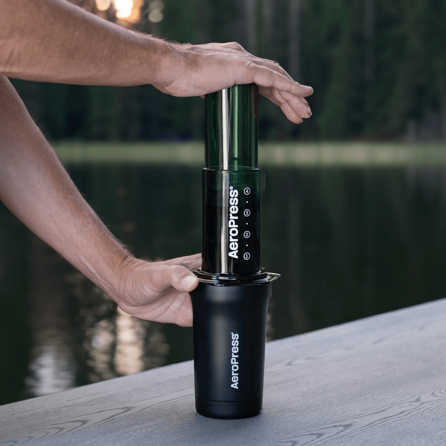 AeroPress Travel Coffee Tumbler - Stainless Steel - Serving Vessel for Freshly Brewed Coffee