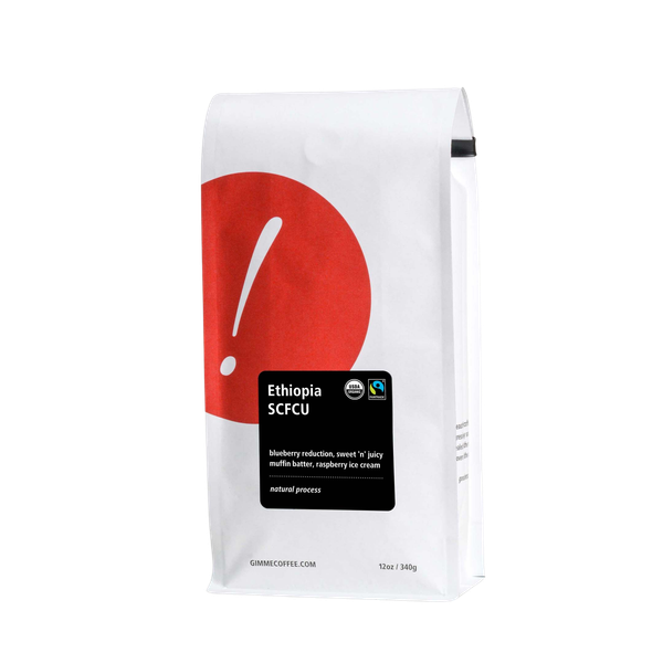 Ethiopia SCFCU Fairtrade Organic 12 oz - Roasted Coffee for Home Brewing Stations