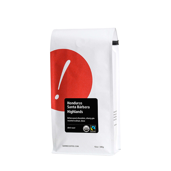 Honduras Santa Barbara Highlands Dark Org FT 12 oz - Roasted Coffee for Home Brewing Stations