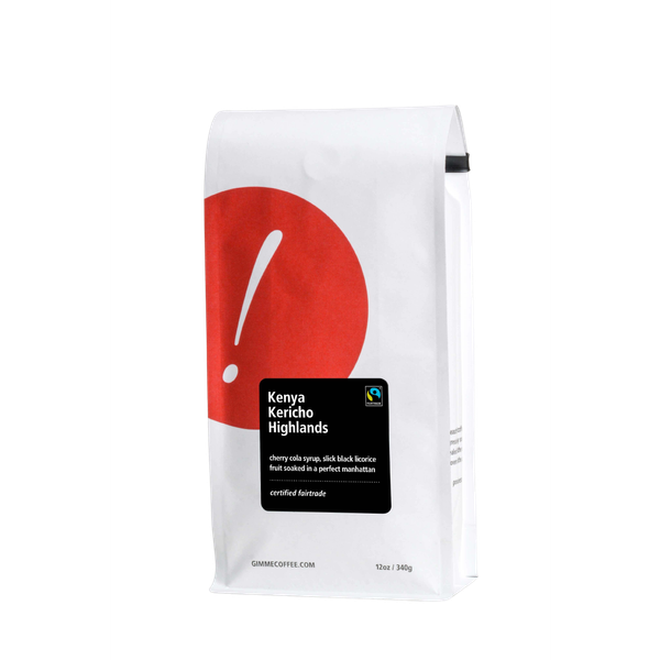 Kenya Kericho Highlands Fairtrade Dark Roast 12 oz - Roasted Coffee for Home Brewing Stations