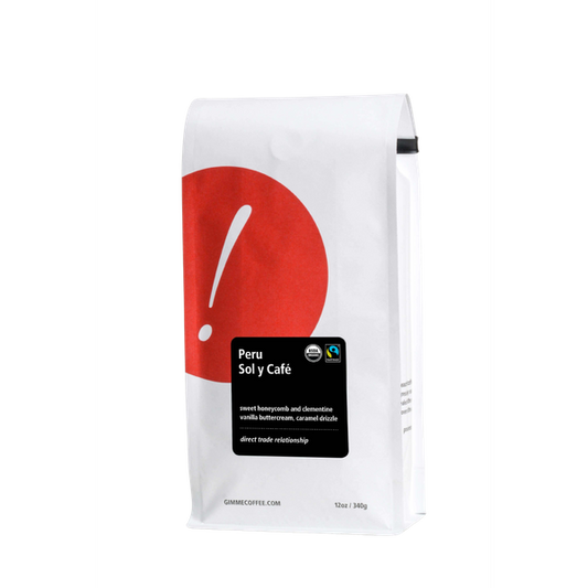 Peru Sol Y Cafe Fairtrade Organic 2 lb - Roasted Coffee for Home Brewing Stations